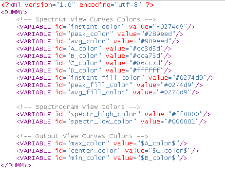 Step 03 - Your editor will display color definitions for various parts of the user interface